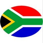 0 South-African-Flag Oval Sticker