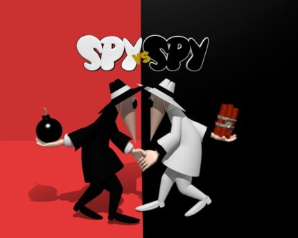 Spy vs Spy Color Rectangular Decal