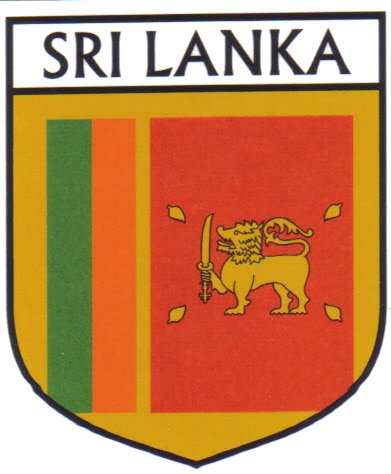 Sri Lanka Flag Crest Decal Sticker