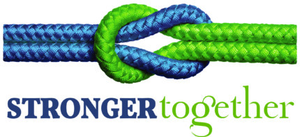 Stronger-Together-Rope bumper sticker