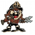 Taz Rescue EMERGENCY FIREFIGHTER STICKER