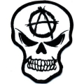 Anarchy Skull Vinyl Decal