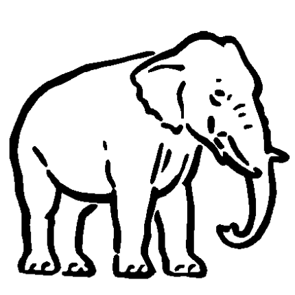 975 Elephant Decal 2