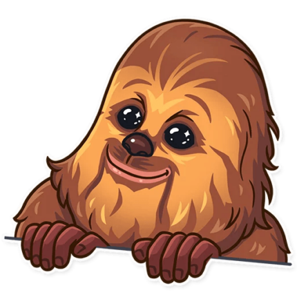 chewbacca wookiee star wars sticker 6