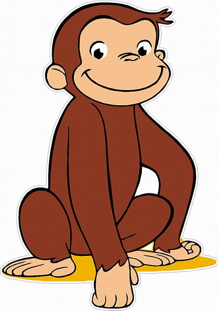 Curious George Decal Sitting