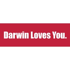 Darwin Loves You Sticker