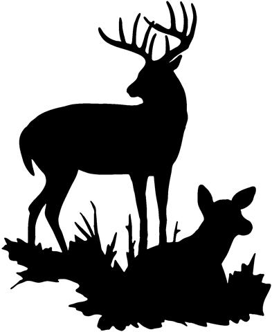 Deer Hunting Diecut Vinyl Stickers 1