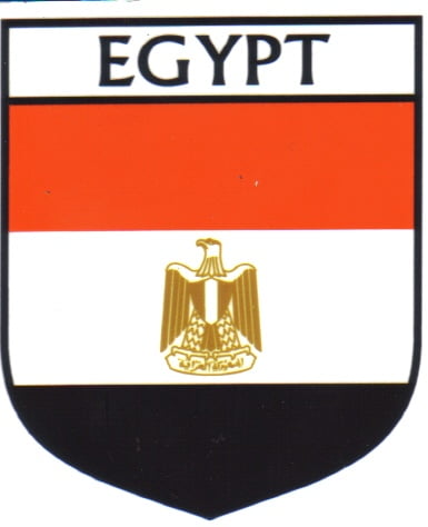 Egypt Flag Crest Decal Sticker