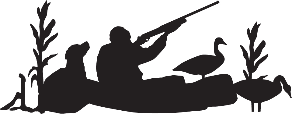 Duck Hunting Silhouette Decals