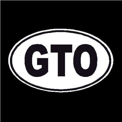 GTO Oval Decal