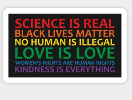 Human Rights & World Truths Sticker