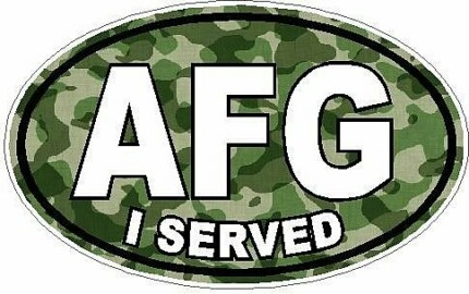 I Served AFG FILLS Camo Green