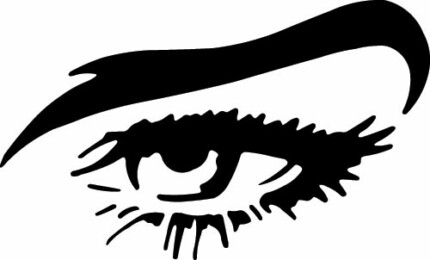 Ladies Eye with Brow Decal