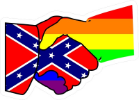 LGBT handshake sticker 2