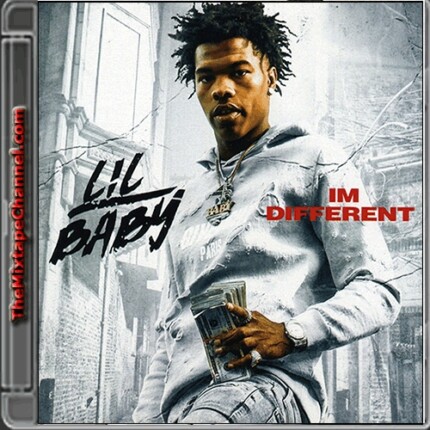 Lil Baby_Im_Different RAP MUSIC ALBUM COVER STICKER
