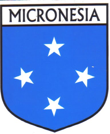 Micronesia Flag Crest Decal Sticker