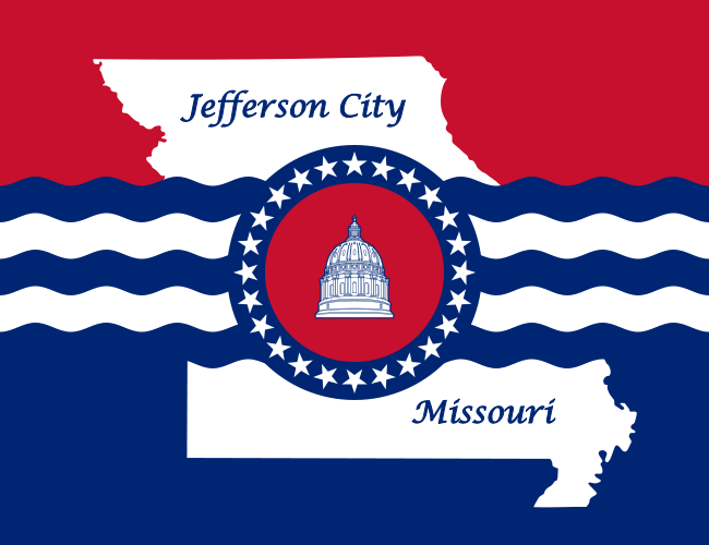 Missouri Jefferson City Flag Decal
