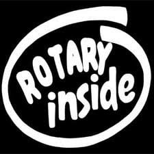 Rotary Inside Diecut Vinyl Decal Sticker
