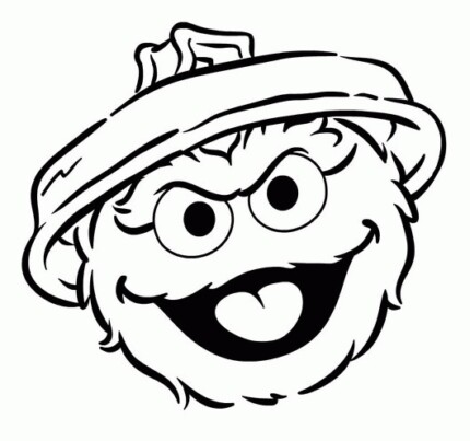 Sesame Street Muppet OSCAR SCRAM die cut Funny Cartoon Sticker
