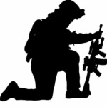 Soldier Praying Decal 1