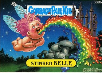 Stinker BELLE Funny Decal Name Sticker