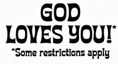 God Loves You Decal