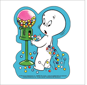 3286 - C GHOST the Friendly Ghost Decal