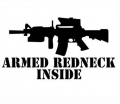 Armed-REDNECK INSIDE decal