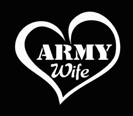 ARMY WIFE DECAL