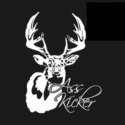 Ass Kicker Deer Decal