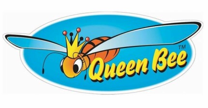 bee queen bee oval sticker