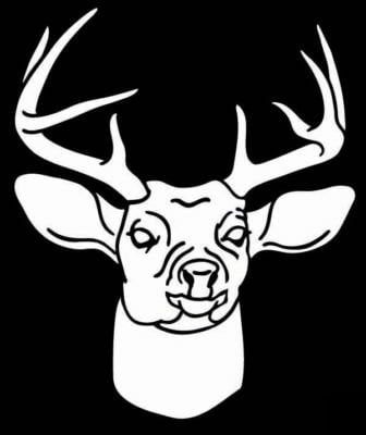 Deer Head 2 Vinyl Hunting Decal