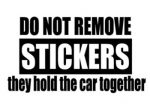 do not remove stickers funny sticker