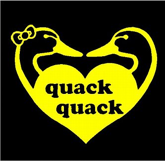 Duck Hunting Love Sticker QUACK