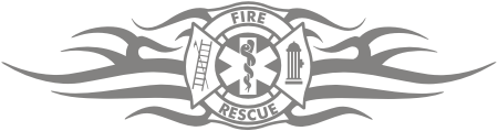 Fire Rescue Rear Window Decal