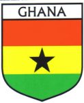 Ghana Flag Crest Decal Sticker