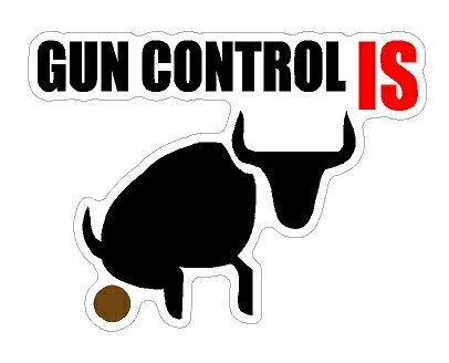 Gun Control is Bull Shit Sticker