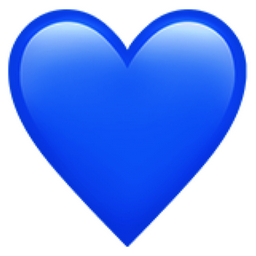heart blue emoji