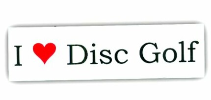 I Love Disc Golf Bumper Sticker