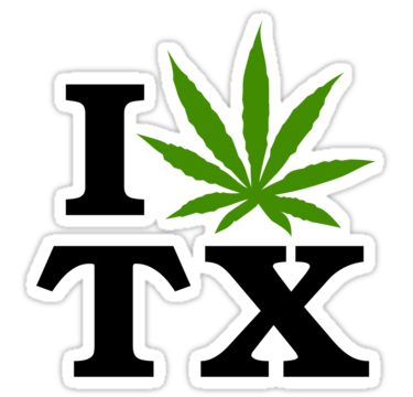 I Marijuana Texas Sticker