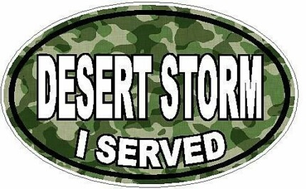 I Served Desert Storm FILLS Camo Green