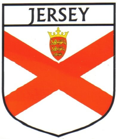 Jersey Flag Crest Decal Sticker