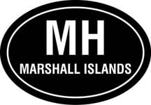 Marshall Islands Oval Decal