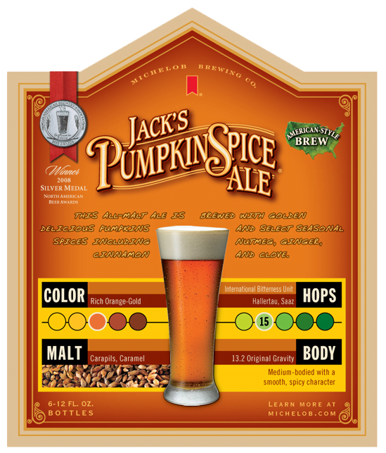 Michelob Jacks Pumpkin Spice Ale End Panel Decal