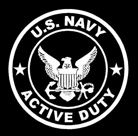 MILITARY ACTIVE DUTY DIECUT navy
