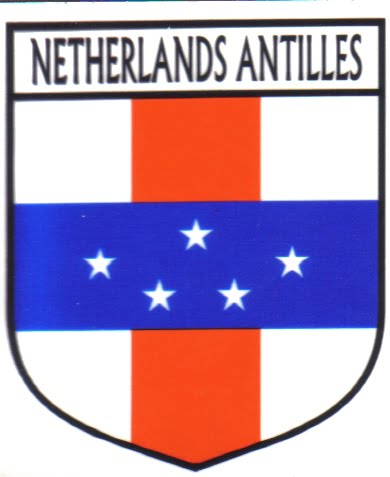Netherlands Antilles Flag Crest Decal Sticker
