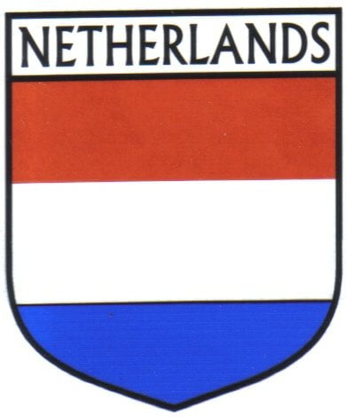 Netherlands Flag Crest Decal Sticker