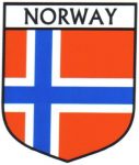 Norway Flag Crest Decal Sticker