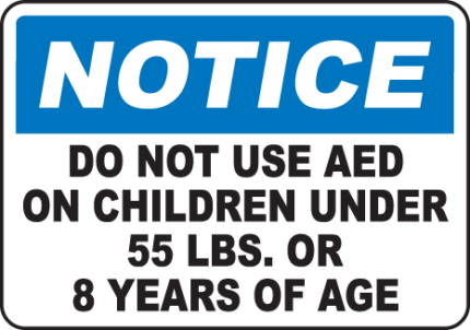 Notice No Children Sign