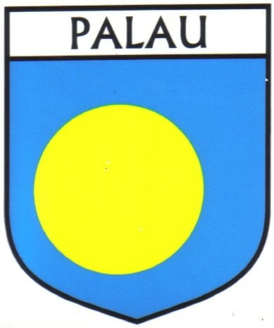 Palau Flag Crest Decal Sticker